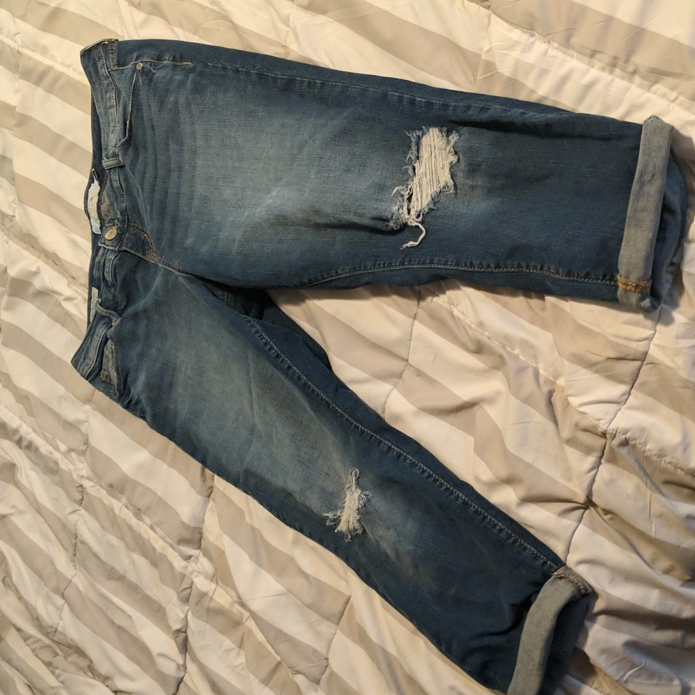 Torrid Ex Boyfriend ripped jeans ankle length 14R size